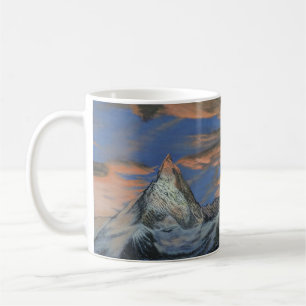 Taza de café - "El Matterhorn al atardecer"