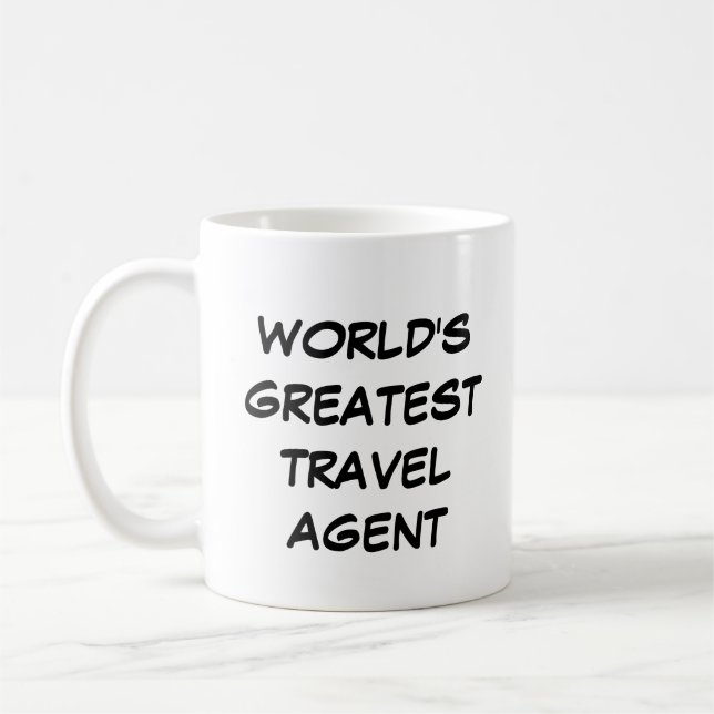 Taza De Café "El mayor agente de viajes del mundo" Mug (Izquierda)