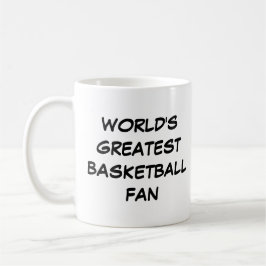 Taza De Café "El mayor fanático del baloncesto del mundo"