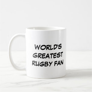 Taza De Café "El mayor fanático del rugby del mundo"