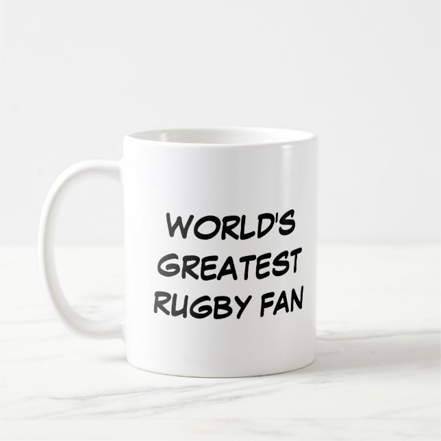 Taza De Café "El mayor fanático del rugby del mundo" (Izquierda)