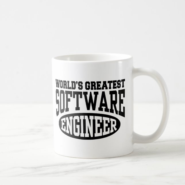 Taza De Café El mayor ingeniero de software del mundo (Derecha)