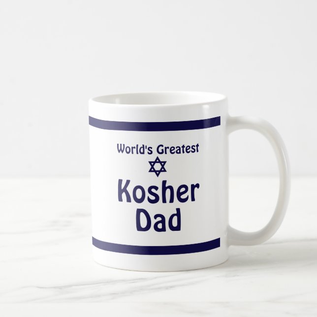 Taza De Café El mayor padre Kosher del mundo (Derecha)
