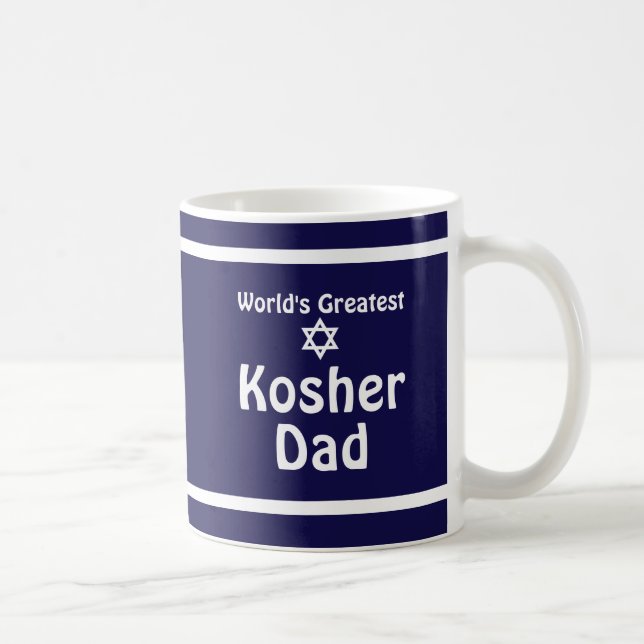 Taza De Café El mayor padre Kosher del mundo (Derecha)