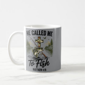 Taza De Café Él Me Llamó Para Pescar Cristiano B Pesca Pescador