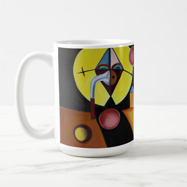 Taza De Café El Médico de la peste - Pintura de petróleo (Izquierda)