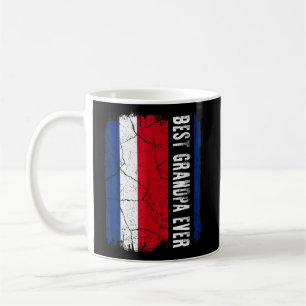 Taza De Café El mejor abuelo costarricense de la bandera de Cos