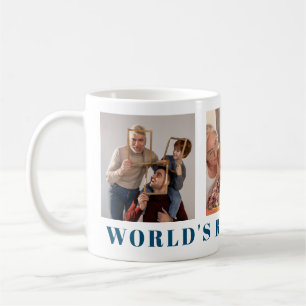 Taza De Café El mejor abuelo de la marina moderna tres foto azu