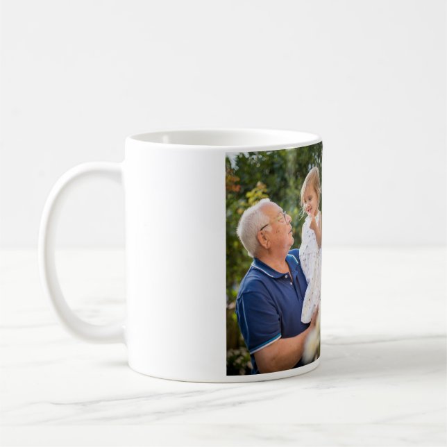 Taza De Café El mejor abuelo siempre agrega el nombre de la fot (Izquierda)