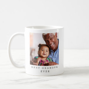 Taza De Café El mejor abuelo siempre con foto completa personal