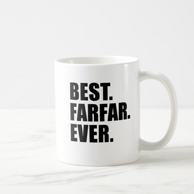 Taza De Café El mejor abuelo siempre sueco de Farfar (Derecha)