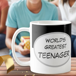 Taza De Café El Mejor Adolescente del Mundo Cumpleaños Feliz No