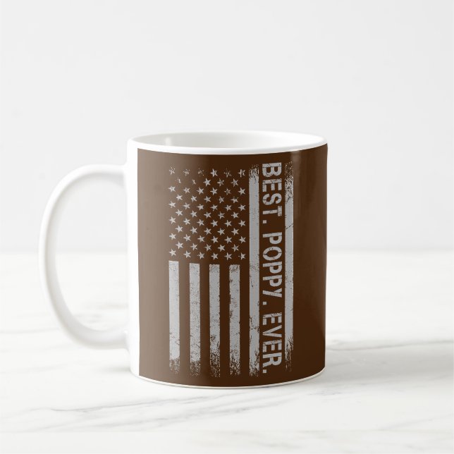 Taza De Café El mejor amapola de padre con norteamericano (Izquierda)