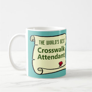 Taza De Café El mejor asistente de Crosswalk del mundo.