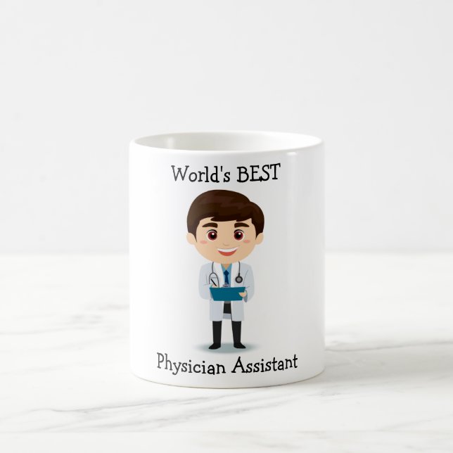 Taza De Café El mejor asistente médico del mundo, hombre (Centro)