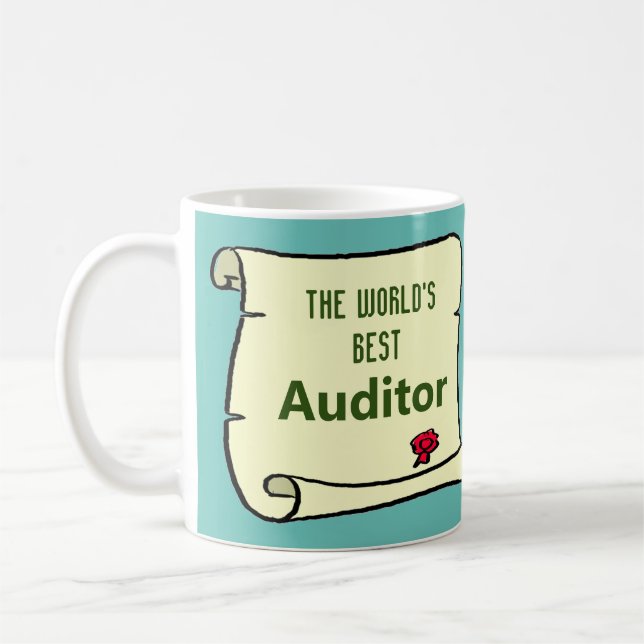 Taza De Café El Mejor Auditor del Mundo. (Izquierda)