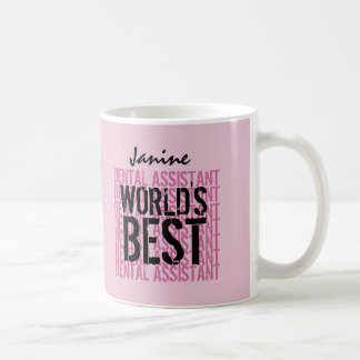 Taza De Café El mejor ayudante de dentista V03 del mundo