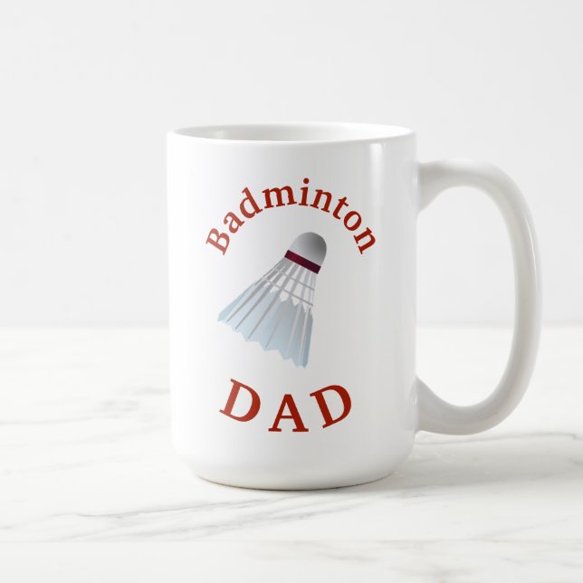 Taza De Café ¡El mejor "Badminton DAD"! Día del padre (Derecha)