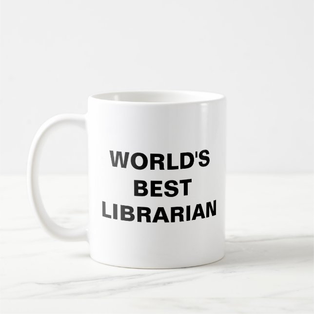 Taza De Café El mejor bibliotecario del mundo (Izquierda)