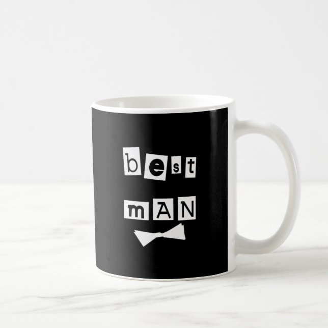 Taza De Café El mejor blanco del hombre en negro (Derecha)