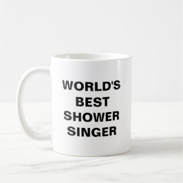 Taza De Café El mejor cantante de ducha del mundo