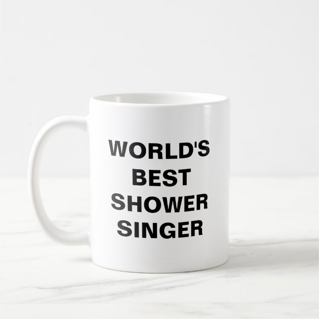 Taza De Café El mejor cantante de ducha del mundo (Izquierda)