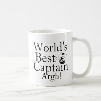 Taza De Café El mejor capitán Argh de los mundos