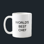 Taza De Café El mejor chef del mundo, Coffee Mug<br><div class="desc">El mejor chef del mundo,  Coffee Mug</div>