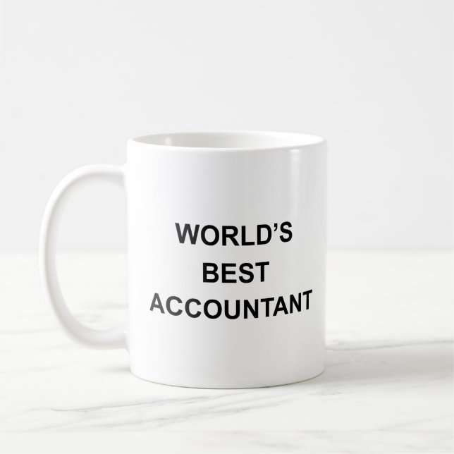 Taza De Café El mejor contable del mundo (Izquierda)