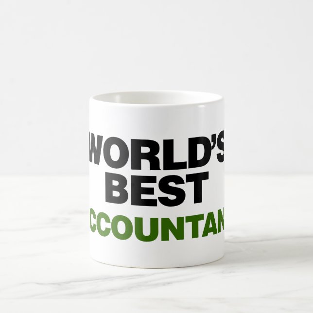 Taza De Café El mejor contable del mundo (Centro)