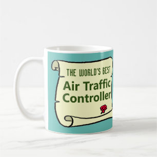 Taza De Café El mejor controlador de tráfico aéreo del mundo.