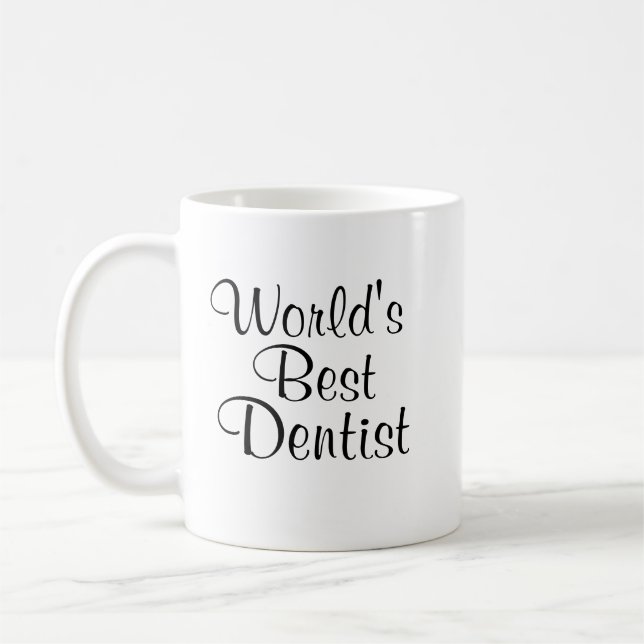 Taza De Café El mejor dentista de los mundos (Izquierda)