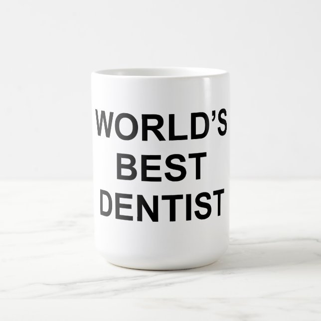 Taza De Café El mejor dentista del mundo (Centro)