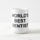 Taza De Café El mejor dentista del mundo (Centro)