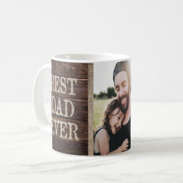 Taza De Café El mejor día de padre siempre de encargo rústico