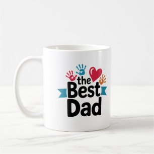 Taza De Café El mejor diseño de texto para papá