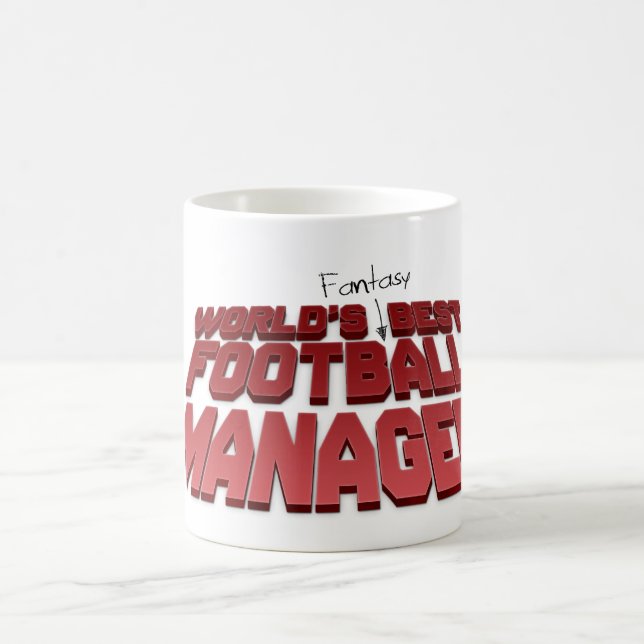 Taza De Café El mejor entrenador de fútbol de fantasía del mund (Centro)