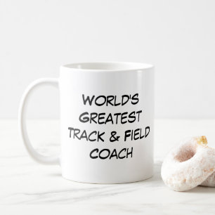 Taza De Café "El mejor entrenador de pista y campo del mundo"