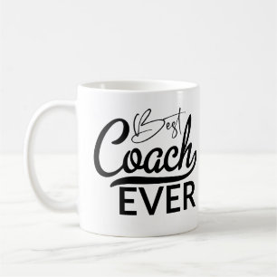 Taza De Café El mejor entrenador siempre divertido deporte blan