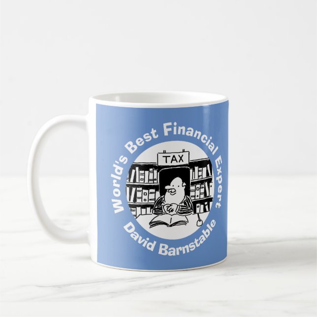 Taza De Café El mejor experto financiero del mundo para persona (Izquierda)