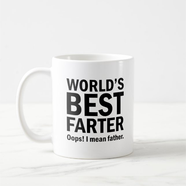 Taza De Café El mejor farter del mundo  | Cita divertida con te (Izquierda)