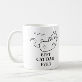 Taza De Café El mejor gato de papá del café nunca