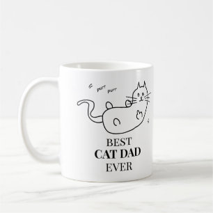 Taza De Café El mejor gato de papá del café nunca