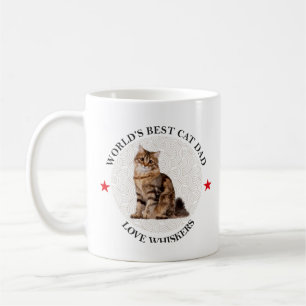 Taza De Café El mejor gato del mundo ama a los Whiskers Mug
