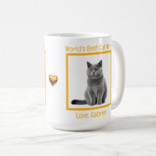 Taza De Café El mejor gato que la mamá del mundo Chartreux pers