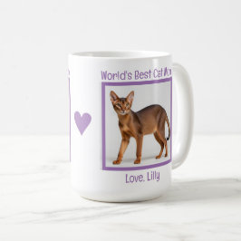 Taza De Café El mejor gato que la mamá del mundo personaliza (a