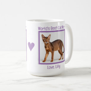 Taza De Café El mejor gato que la mamá del mundo personaliza (a