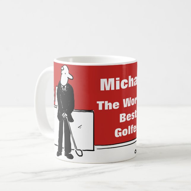 Taza De Café El mejor golfista del mundo (Anverso izquierdo)