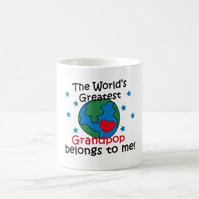 Taza De Café El mejor Grandpop pertenece a mí (Centro)