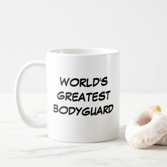 Taza De Café "El mejor guardaespaldas del mundo" (Con donut)